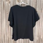 Gap  Black Flutter Sleeve Boxy T-Shirt Photo 1