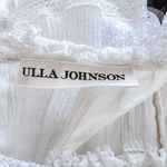 Ulla Johnson  Women's White 100% Cotton Henriette Pleated Mini Dress with Ruffles Photo 6