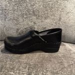 Dansko Women’s  Black Leather Clogs Size 38 Photo 5