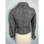 Leifsdottir Double Breasted Cropped Blazer Jacket Size 4 Black Photo 4