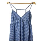Pants Store Blue Striped Gone Coastal‎ Mini Dress Strappy Back Size Medium NWT Photo 4
