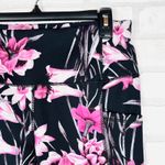 Yogalicious Women's Black Pink Floral Lily Print Active Leggings Size LG Pockets Photo 12