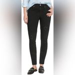 Buffalo David Bitton Jess Black RIP & REPAIR MID-RISE SKINNY 6/28 Photo 5