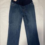 Liz Lange Maternity Blue Straight Leg Crop Jeans Size 4 NWT Photo 0