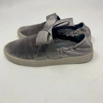 Mercedes Castillo Jamilla Velvet Bow Sneakers Gray Size 7.5 Photo 9