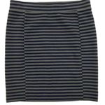 Madewell 🔵 SALE 3/$25 RIDGESTRIPE STRIPED STRETCH KNIT BLUE GREY PENCIL SKIRT S Photo 0