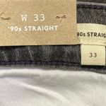 Madewell NEW 90s Straight Women's Gray High Waisted Baggy Denim Jeans Pants 33 Photo 4