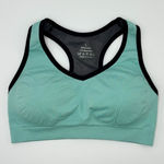 None Womens Mint Green & Black Racerback Sports Bra L Photo 0