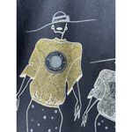 XL Vintage 90's Beverly Hill T Shirt Top Beverly Hills Rodeo Drive Designer Tee Black Photo 2