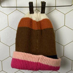 Maeve by Anthropologie Multi-Colored Color Block Knit Beanie Hat Photo 0