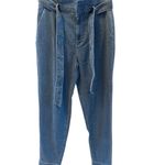 White House | Black Market The Straight Ankle Denim Paperbag-Waist Jeans Photo 2