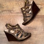 Coach Mallorie Bronze Strappy Wedge Platform Sandals in Size 8.5 Photo 13