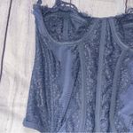 Urban Outfitters  Blue Lace Corset Top Photo 2