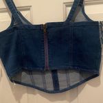 Derek Heart  Navy Blue Denim Tank Top Photo 5