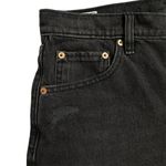 Gap NWOT  Women 4" High Rise Stride Denim Short Black Size 29/8R Distressed Photo 4