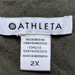 Athleta  Olive Green Tank Dress 2X Knit Lined Modal Spandex Stretch‎ Athleisure Photo 3