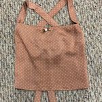 Princess Polly  Polka Dot Open Back Top - Size 0 Photo 0