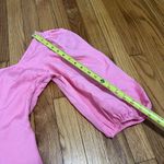 Loeffler Randall  NWT Linen Carmina Curve Seam‎ Long Sleeve Dress Bubblegum Pink Photo 9