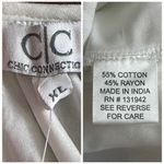 Chic Connection Embroidered New Tunic Dress White Navy Tassel Women’s Size XL Photo 12