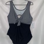 NWT MEET.CURVE WO SIZE 3X (SEE MEASUREMENTS BELOW) ONEPIECE SWIMSUIT OPEN BACK Black Photo 4