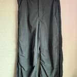 Free People Movement Nova Gray Lined Zip Up Wide Leg High Rise Athletic Pants M Size M Photo 3