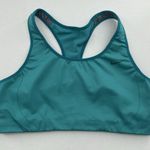 Nike  Medium Sports Bra Teal Dri Fit Medium Support Wicking Racerback Athletic Photo 1