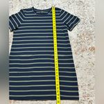 Banana Republic  striped t-shirt dress with front pockets size XL blue green Photo 5