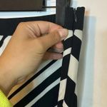 Ann Taylor Black & White A-Line Striped Skirt Photo 4