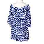 Alice & Trixie  silk ikat off the shoulder dress Photo 1