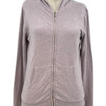 Monrow Classic Supersoft Zip Up Hoody Light Lavender Purple Size Small‎ Photo 0