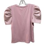 Mittoshop  rock on puff sleeve top blush pink size small Photo 7