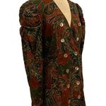 Vintage Long Line Blazer Puff Sleeve Floral By Gina Danova Size 10 Size L Photo 8