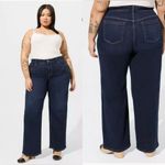 Torrid perfect wide leg vintage stretch dark blue sz 28 Short Photo 1