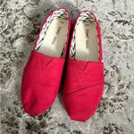 Toms Vibrant Red Casual Slip-Ons Photo 0