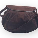 Y2K: Robert Lee Morris 𑁍 Gold Plated Brass Floral Medallion Clutch Crossbody Bag Brown Photo 2