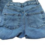 ASOS High Waist Slim Straight Leg Mom Jeans Pants Mid Blue Denim GUC Size 25 Photo 7