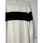 Cynthia Rowley Rugby Striped Cotton Knit Shirt Dress White Black Size Large EUC Photo 12