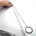 Loft Long Rhinestone Pendant Necklace silvertone Photo 3