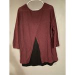 Cato  Faith Cross Long Sleeve Scoop Neck Top Size XL Photo 4