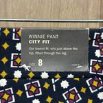 J.Crew NWT Blue Printed City Fit Winnie Pants Size 8 Photo 5