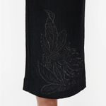 Disturbia Aya Embroidered Linen Blend Balloon Pants Size 4 NWT Black Photo 4