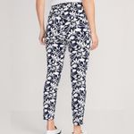 Old Navy  High Rise PIXIE Pants STRETCH Cotton FLORAL Women’s Size 14 Photo 1