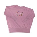 Aerie pink “keep moving forward” embroidered oversized crewneck Photo 0