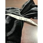 Badgley Mischka  Black Velvet Off Shoulder Long Sleeve Evening Gown Size 4 Photo 7