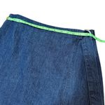 Madewell size 6 Denim Raw-Him Mini Wrap Skirt Photo 2