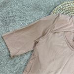 Fabletics Women’s Finely Cutout Seamless Bodysuit Ribbed Shortsleeve Desert XL Photo 5