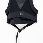 Alo Yoga Catch the Vibe Buckle Sports Bra XS Black Photo 4