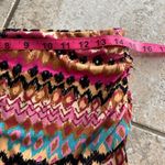 BODEN Side Split Jersey Midi Skirt Multi Textured Ikat Pink Size 8 Photo 10