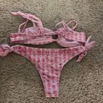 Pink Palm Puff  Sakura Lila bottoms and Isla top set Photo 4
