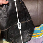 Black Rivet Vintage Wilson’s Leather  Black-Brown Leather duffel One Size Photo 6